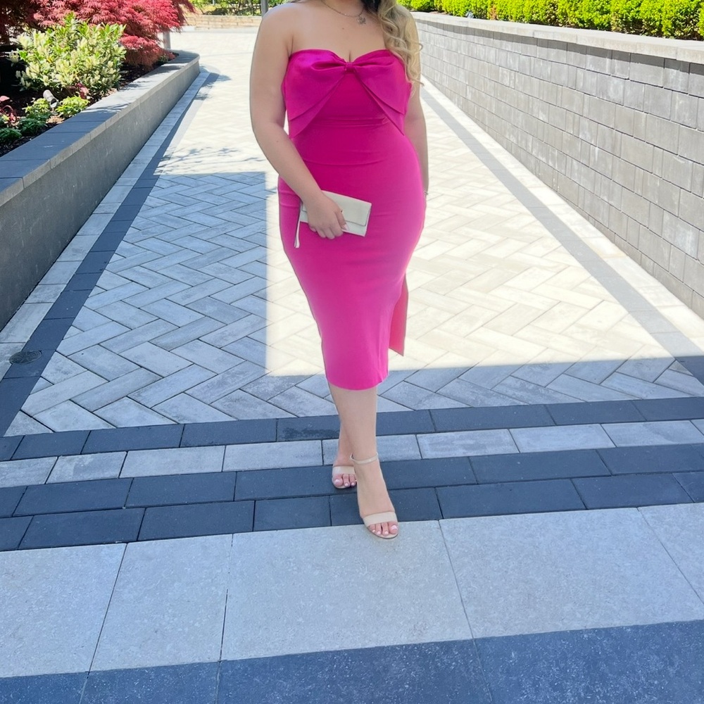 Pink Strapless Dress
